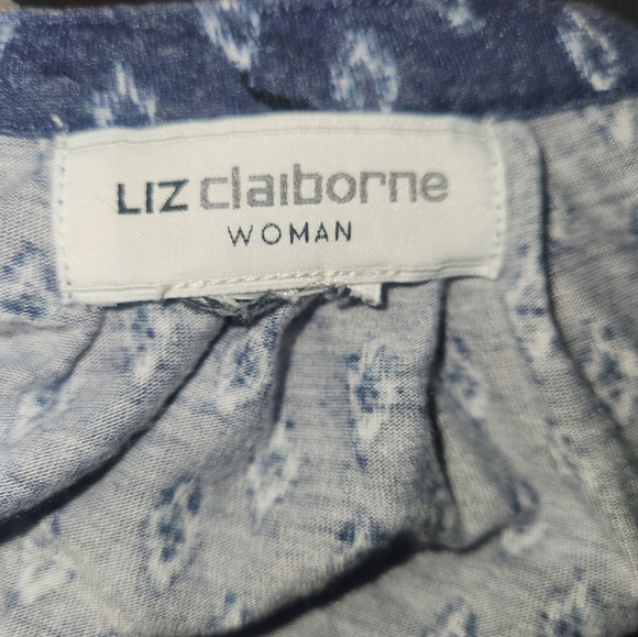 Liz Claiborne Blue and White T-shirt size XXL - Picture 5 of 5